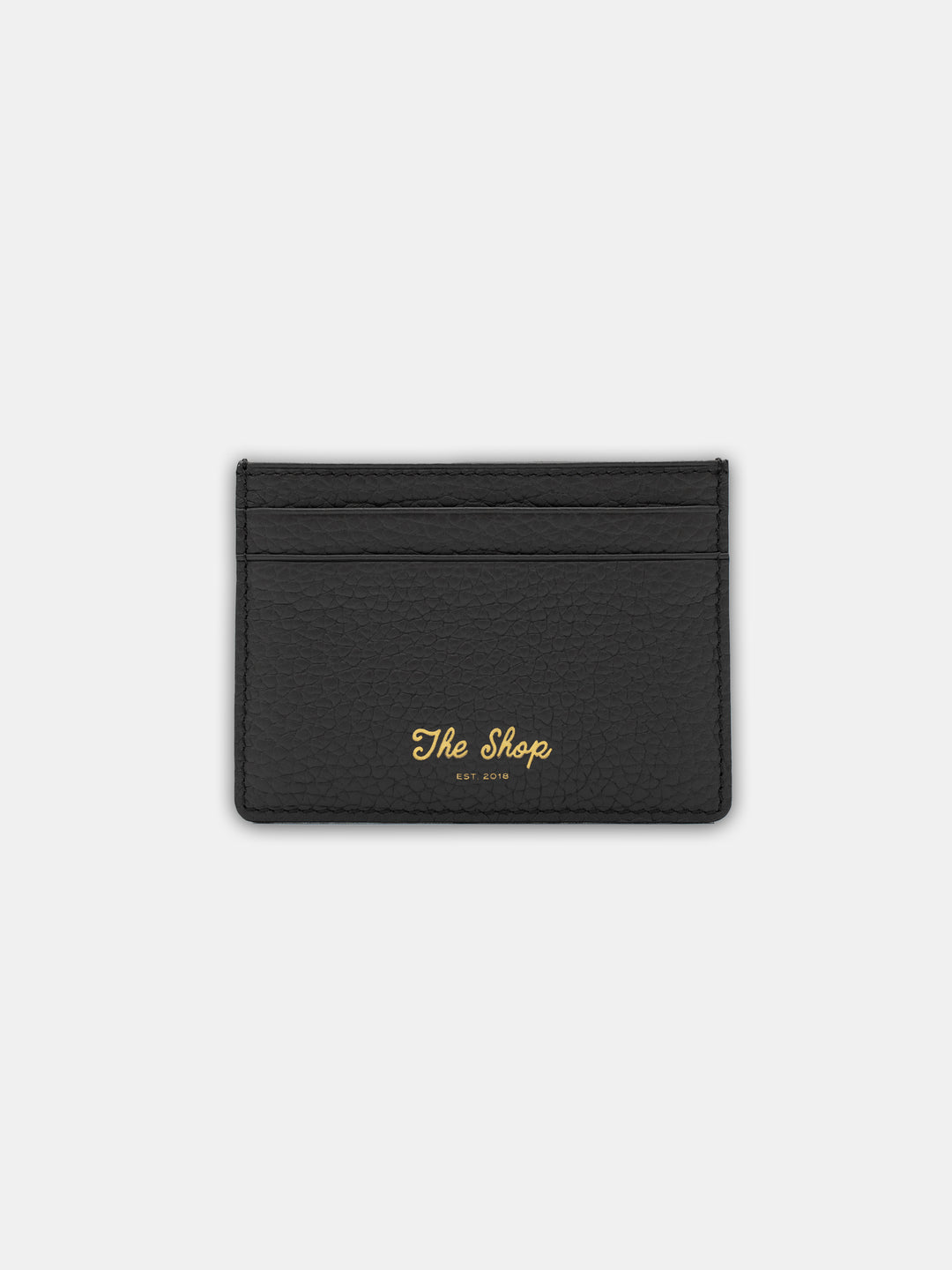 The Shop Leather Card Holder Black - Front