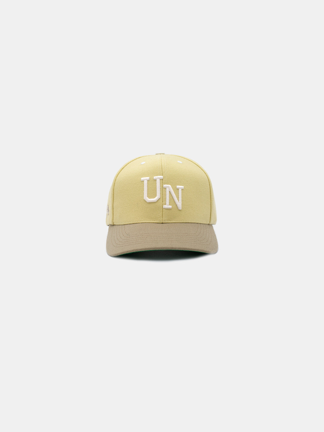 front of Chosen UN Snapback Hat Mustard Yellow
