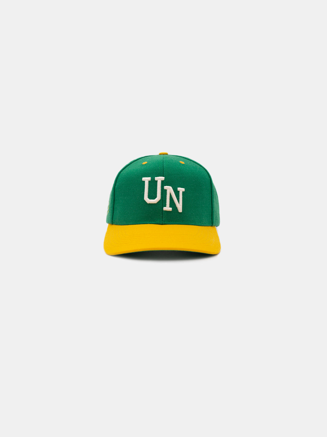 front of Chosen UN Snapback Hat Kelly Green/Yellow