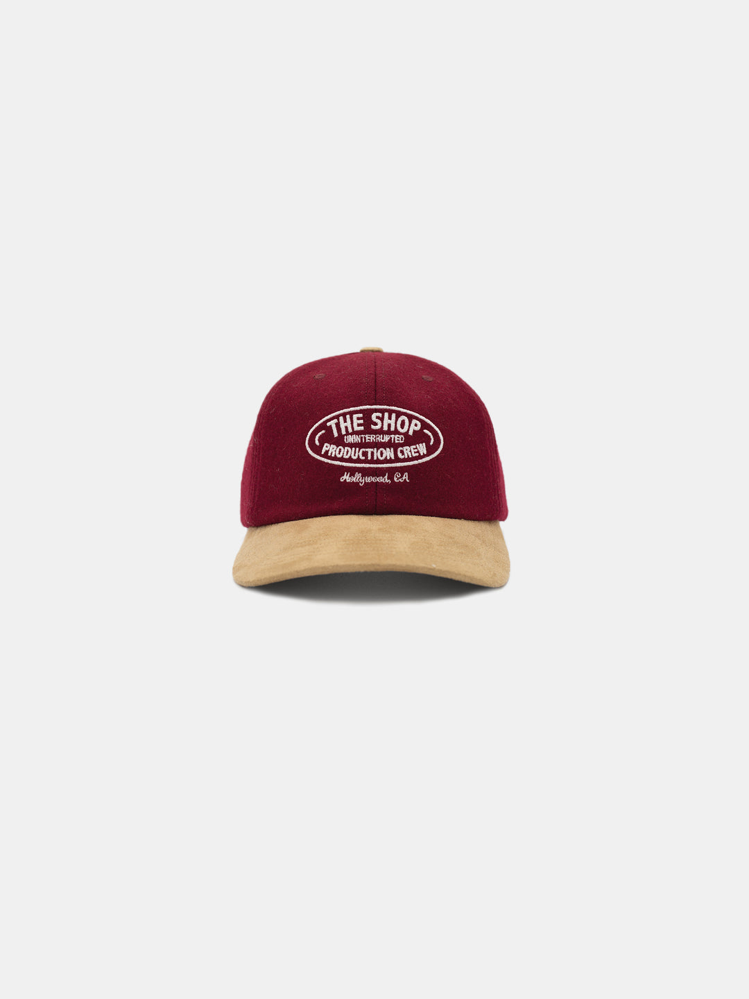 The Shop Wool Crew Hat Burgundy - Front