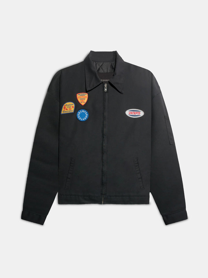 The Motor Club Mechanics Jacket Black - Front