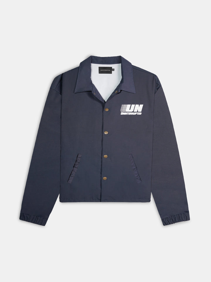 UN Motion Coaches Jacket True Navy - Front