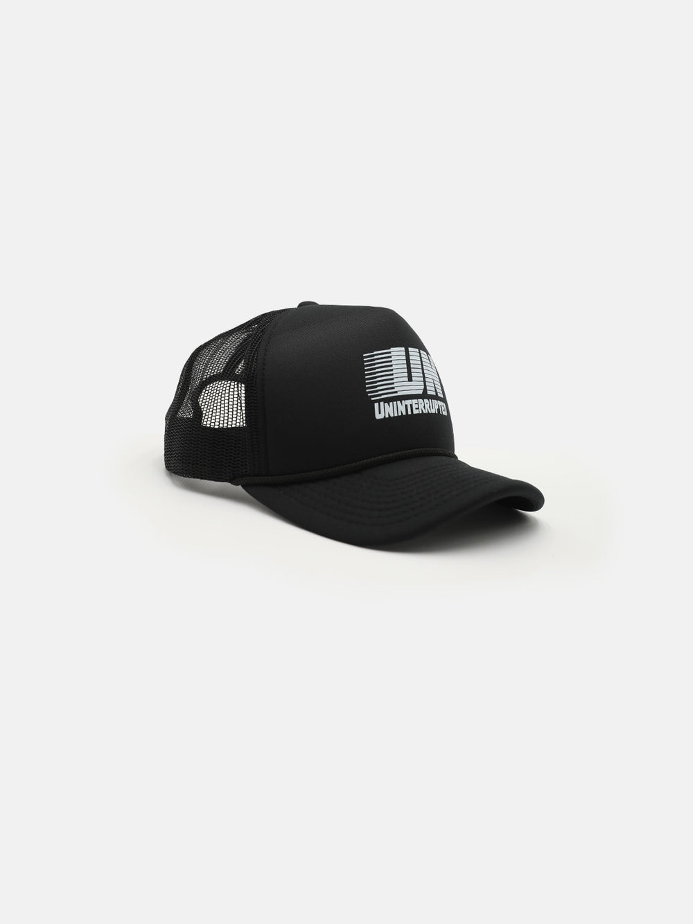 UN Motion Snapback Trucker Hat Black - Side