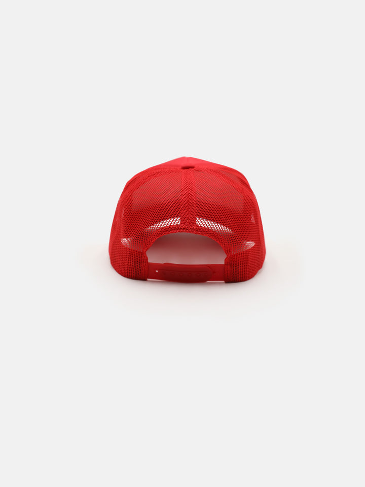 UN Motion Snapback Trucker Hat Red - Back