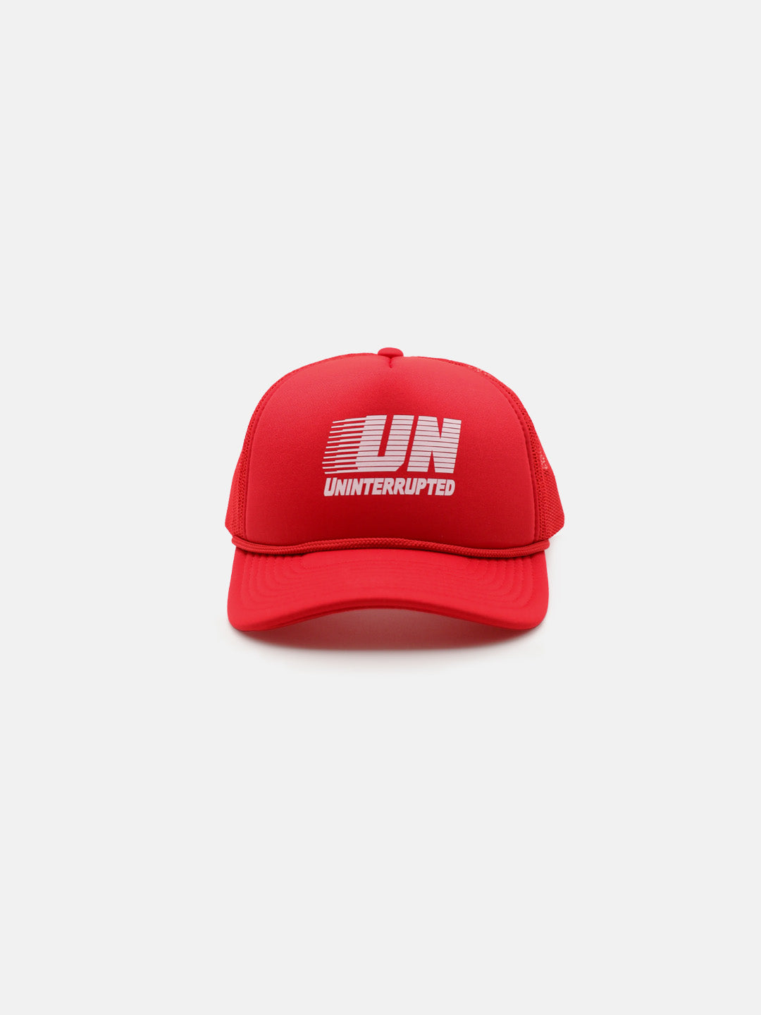 UN Motion Snapback Trucker Hat Red - Front
