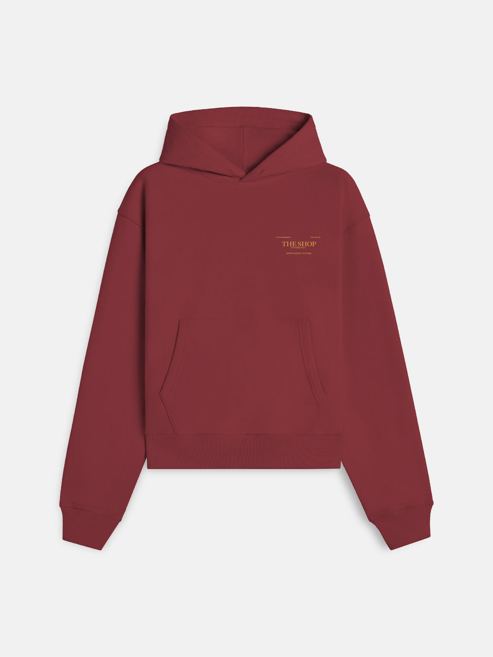 The Shop Chair Hoodie Burgundy - Front