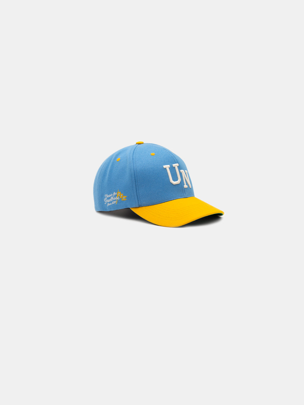 side of Chosen UN Snapback Hat Blue/Yellow