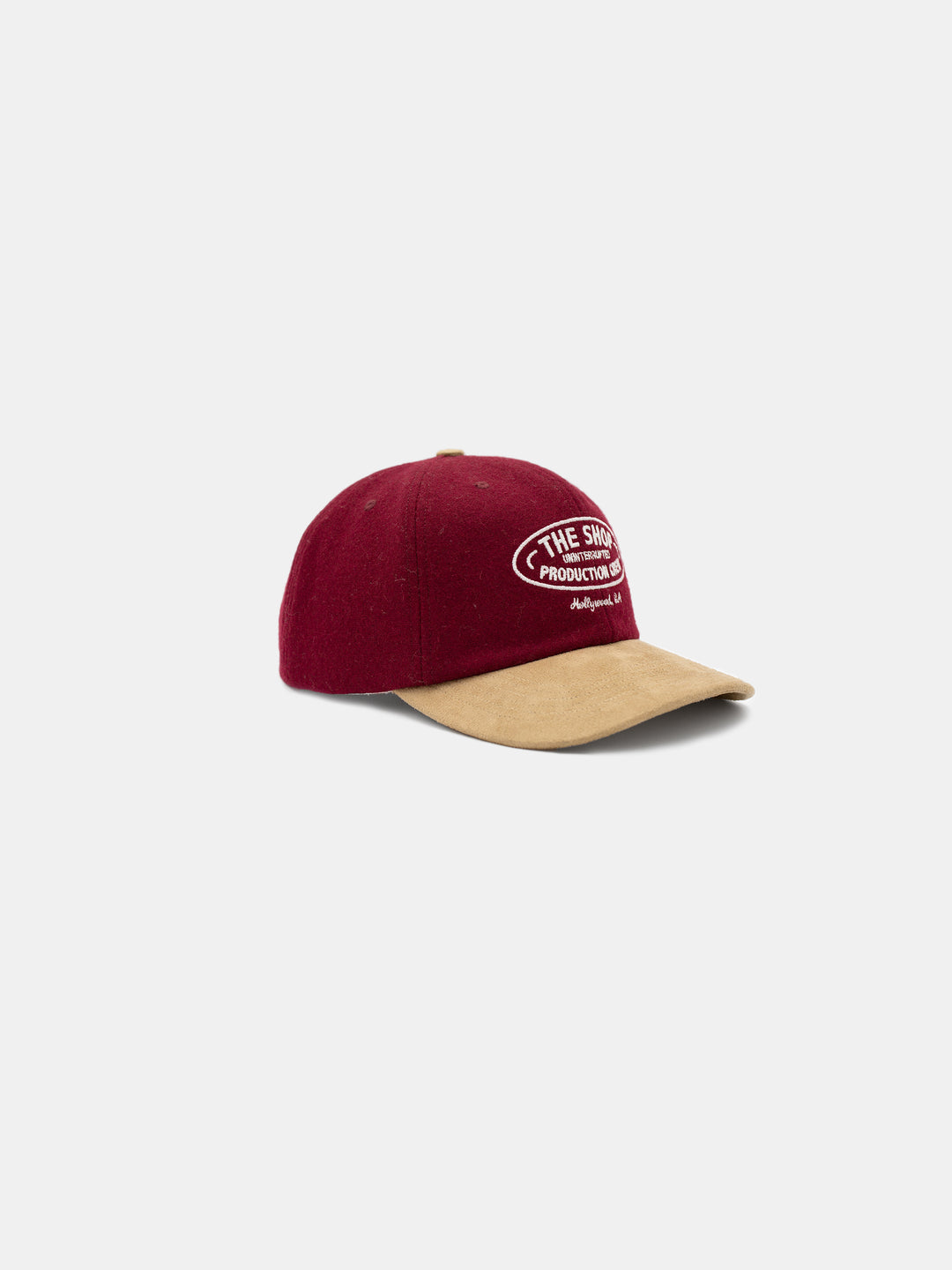 The Shop Wool Crew Hat Burgundy - Side