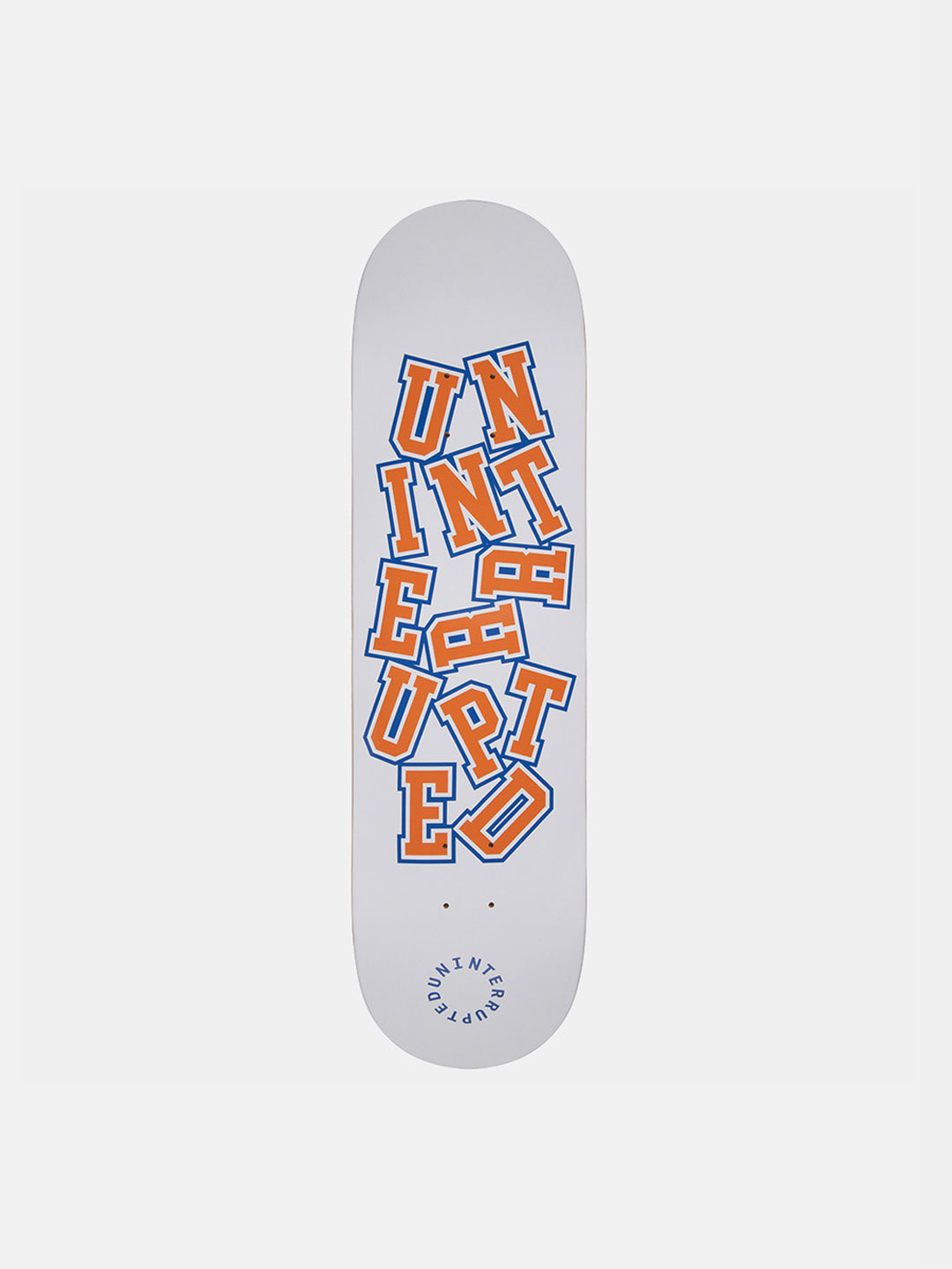 UN Crooked Skateboard Deck White