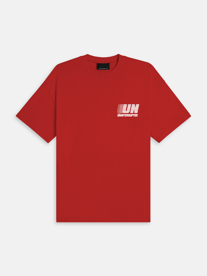 UN Motion Graphic Tee Red - Front