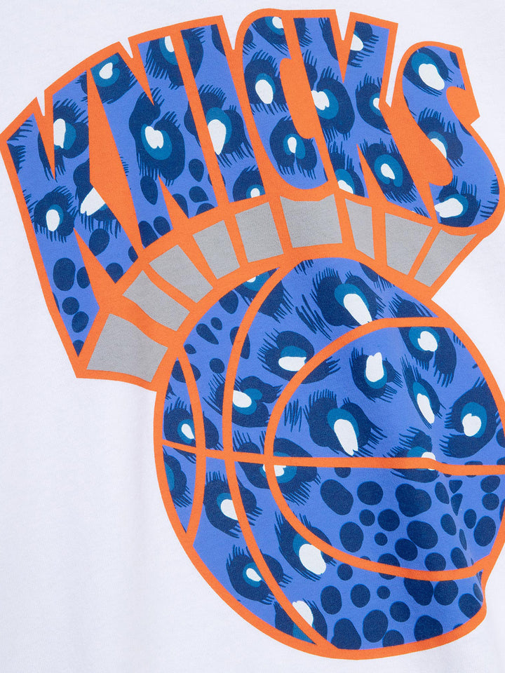 UNINTERRUPTED X Mitchell & Ness Legends Long-Sleeve Tee Knicks - close up of details