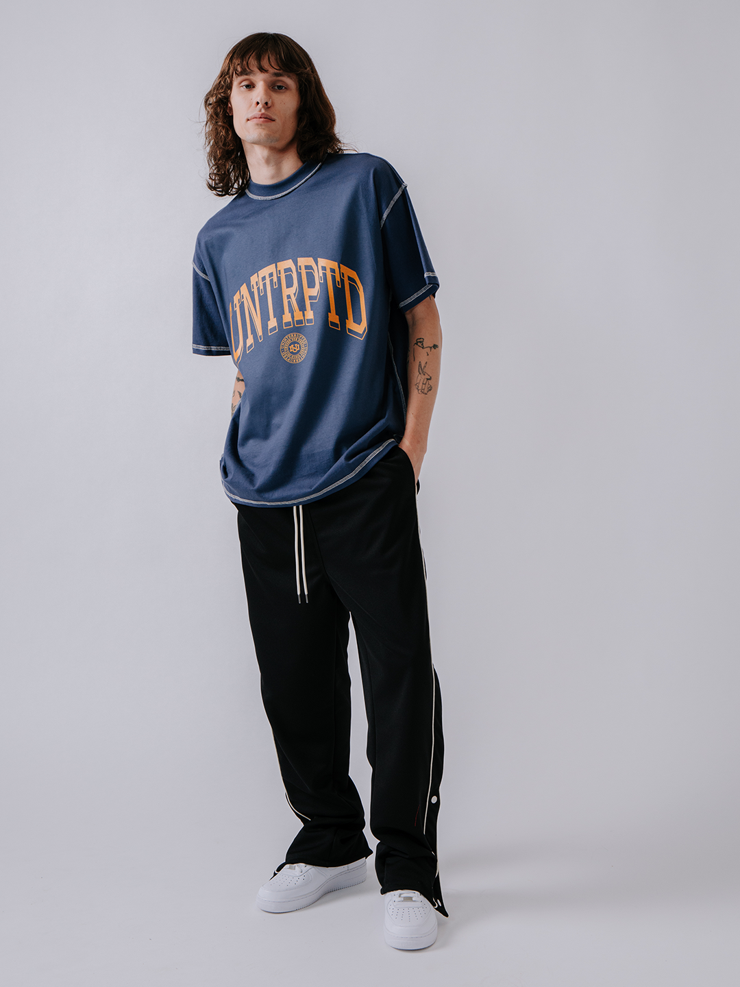 Fundamentals Track Pants Black - On Body