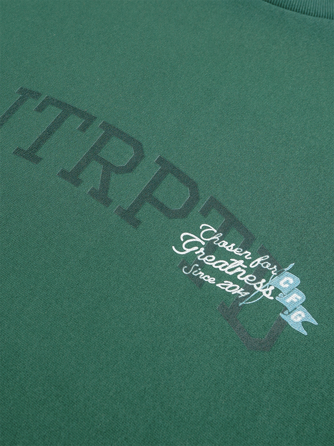Fundamentals Crewneck Chosen Jade Green - Detail