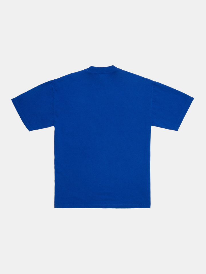 MORE THAN AN ATHLETE ATTRIBUTE TEE BLUE- back of tee