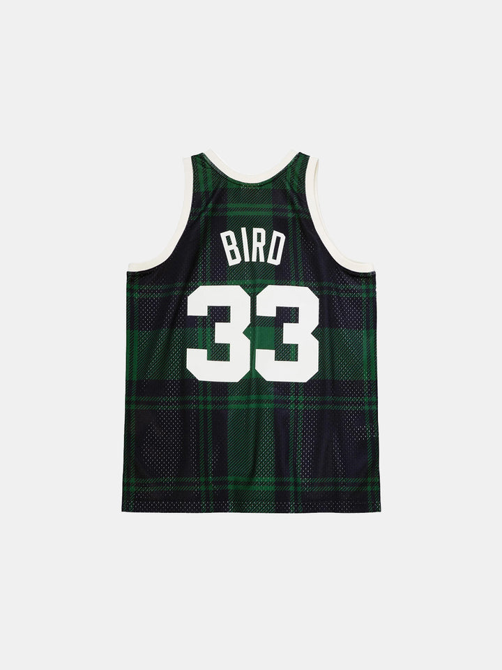 back view of the jersey with the number 33 and name bird