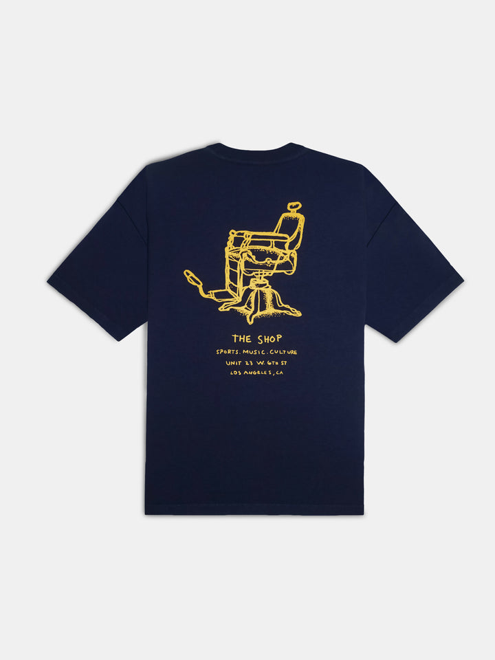 The Shop By Hand Tee True Navy - Back
