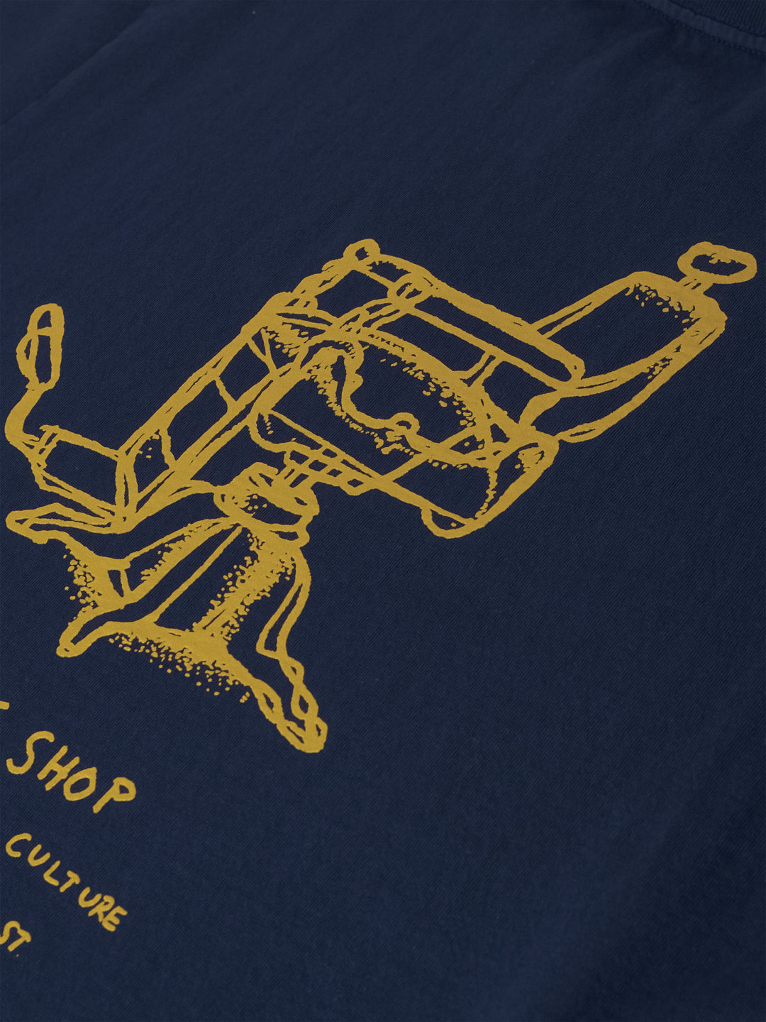 The Shop By Hand Tee True Navy - Detail